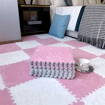 Vloerkleed Set - CozyTiles - Zacht Mat - Wasbaar & Anti-Drop