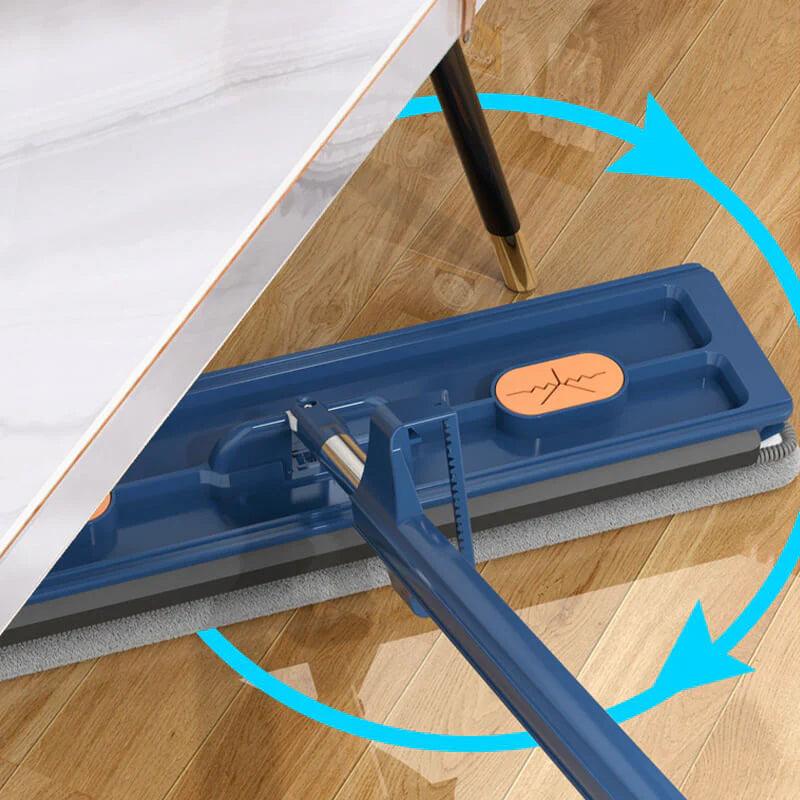 Vloermop - CleanEase - 360° Rotatie - Microvezel Pads