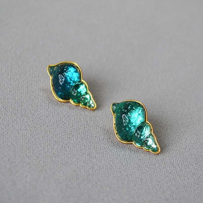 Hangende Schelpenoorbellen - Marisca - Oceaanblauw Design - Boho Strandstijl