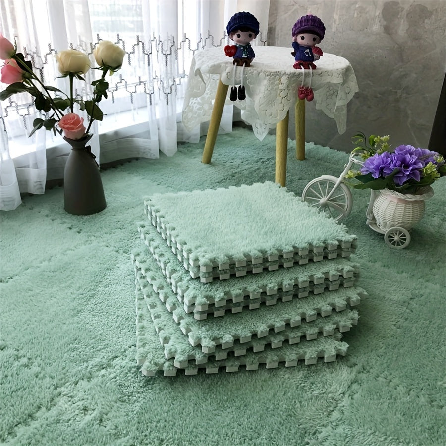 Vloerkleed Set - CozyTiles - Zacht Mat - Wasbaar & Anti-Drop