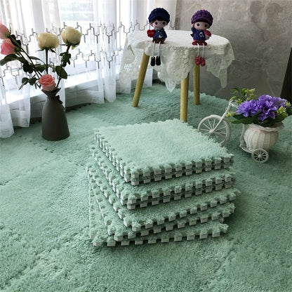 Vloerkleed Set - CozyTiles - Zacht Mat - Wasbaar & Anti-Drop