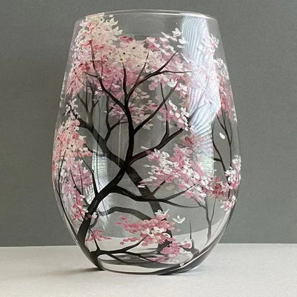 Wijnglazen - ArtSip - Handgeschilderd - Vier Seizoenen Design