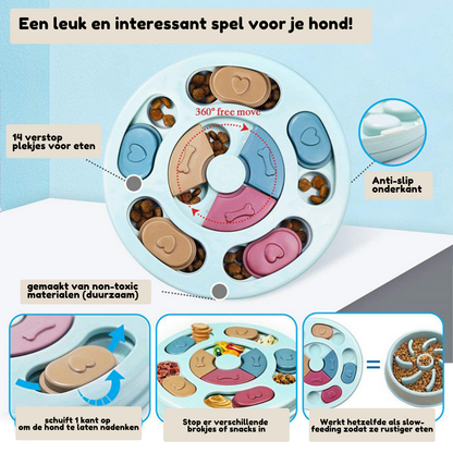 Voerbak voor huisdieren - DigestiBowl - Langzaam Eten - Verbeterde Spijsvertering