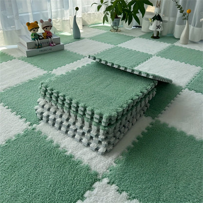 Vloerkleed Set - CozyTiles - Zacht Mat - Wasbaar & Anti-Drop