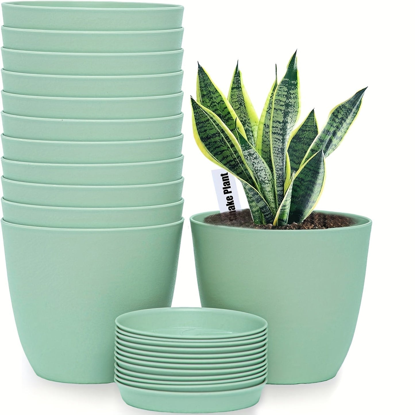 Bloempot Set - GreenBloom - Klassiek Design - Binnen/Buiten Gebruik