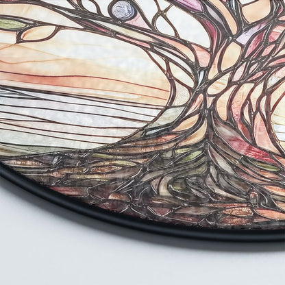 Zonnescherm - GlowTree - Gekleurd Glas - Raamdecoratie