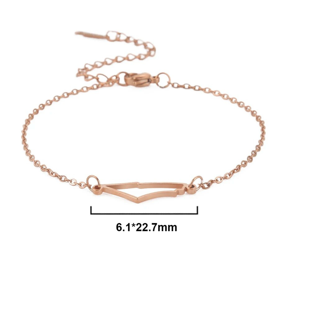 Goud Vergulde Armband - Auriora - Elegante Pols Sieraad - Minimalistisch Cadeau voor Haar