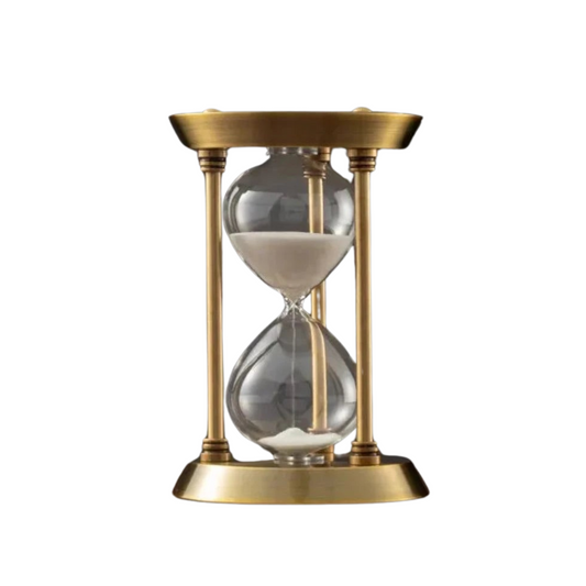 Zandloper - TimelessTick - Vintage Metaal - Elegante Decoratie