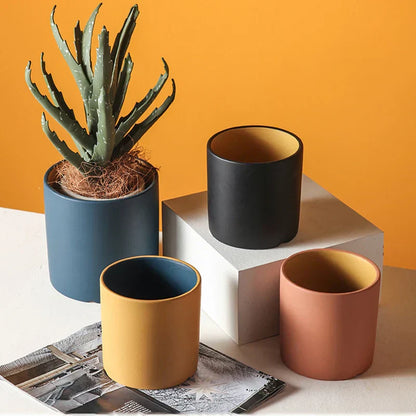 Bloempot - ElegantSphere - Handgemaakt Keramiek - Ronde Design