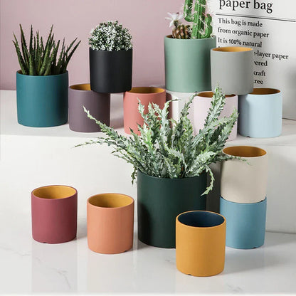 Bloempot - ElegantSphere - Handgemaakt Keramiek - Ronde Design