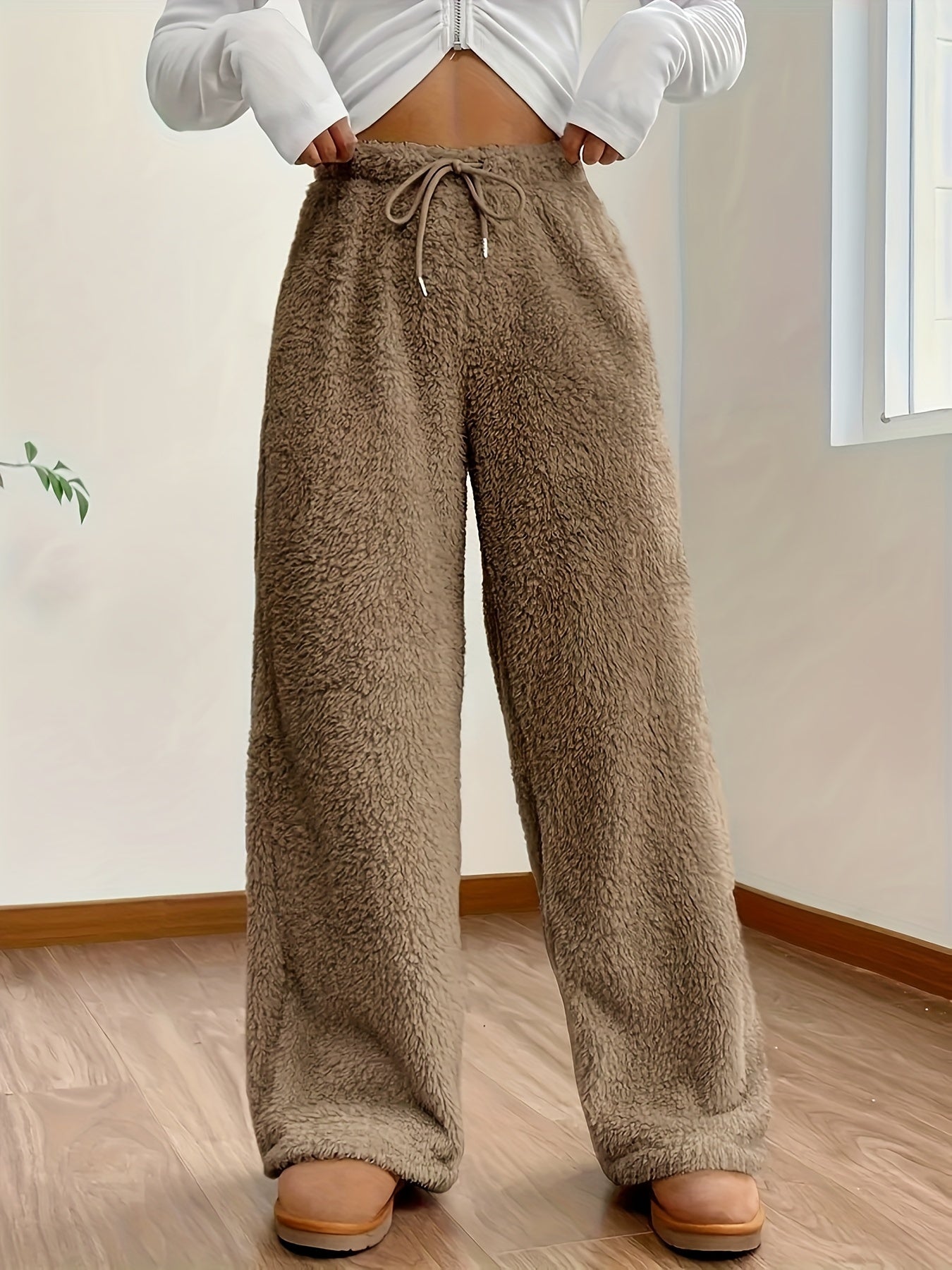 Dames Joggingbroek Lounge - Sherlina - Teddy Fleece Comfort - Warme Winterbroek
