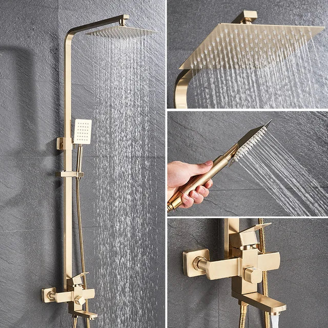 Badkamer Douche Set - AquaMax - Regenval Douche - Wandgemonteerd