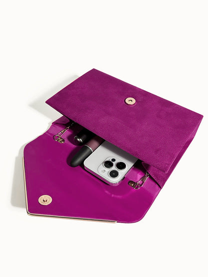 Clutch Tas - VelvetEase - Suède Stijl - Elegante Envelop