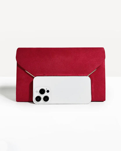 Clutch Tas - VelvetEase - Suède Stijl - Elegante Envelop
