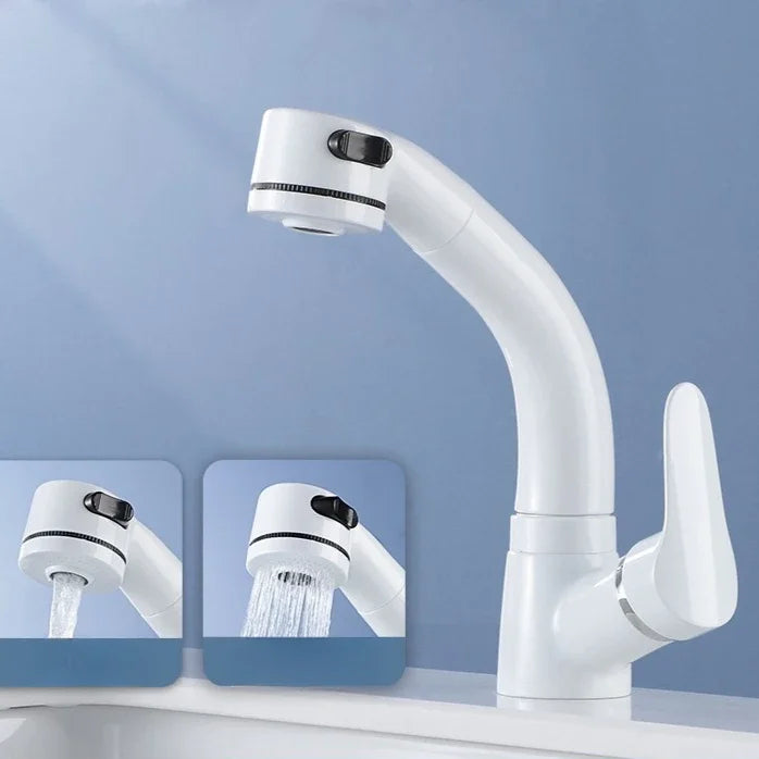 Badkamerkraan - AquaLift - Uittrekbare Functie - Universele Draaistraal