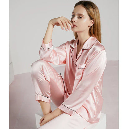 Zijden Pyjama's - LuxeSleep - Comfortabele Pasvorm - Elegante Nachtkleding