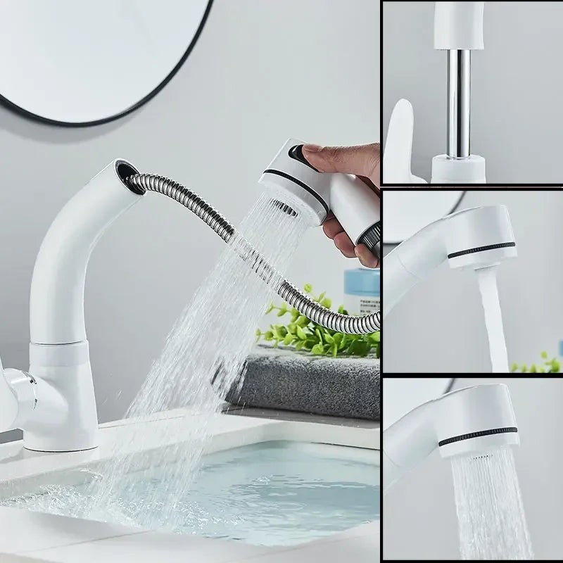 Badkamerkraan - AquaLift - Uittrekbare Functie - Universele Draaistraal