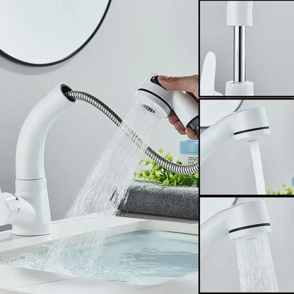 Badkamerkraan - AquaLift - Uittrekbare Functie - Universele Draaistraal