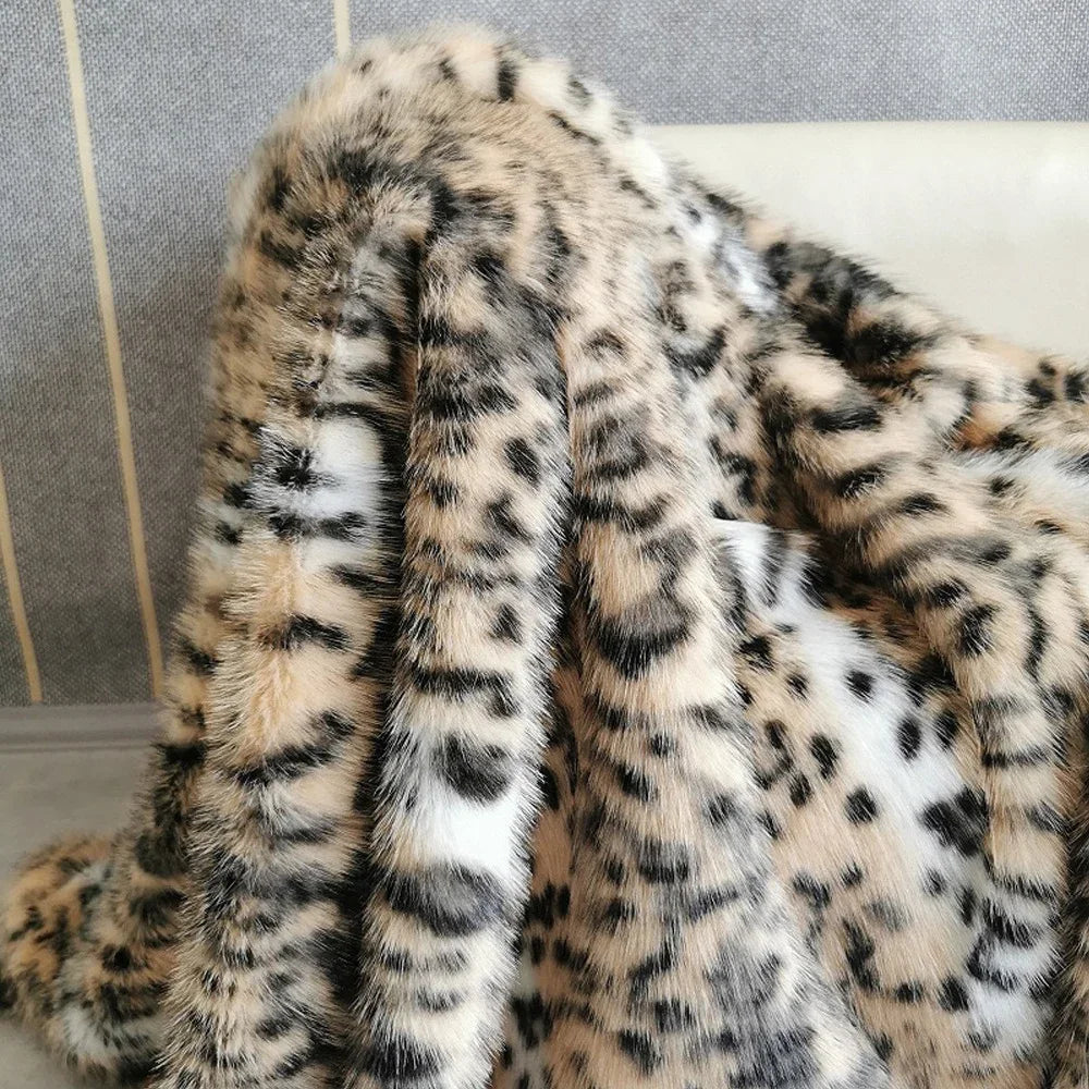 Nepplederen Deken - LuxeSoft - Dubbele Laag - Luipaardprint