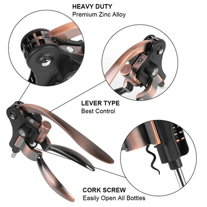 Wijnopener - CorkMaster - Konijnvormig Ontwerp - Zinklegering Constructie