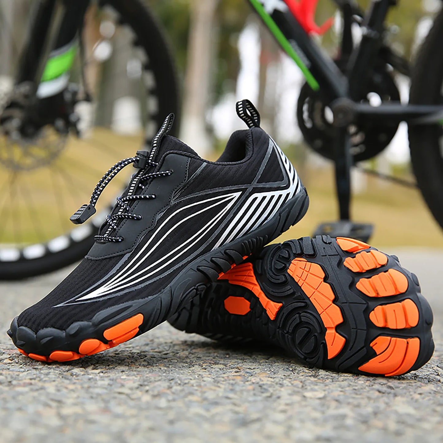 Antislip Mountainbike Schoenen - TrailStep - Blotevoetontwerp - Verbeterde Grip