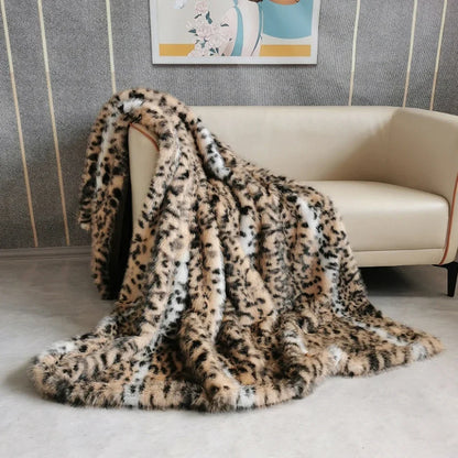 Nepplederen Deken - LuxeSoft - Dubbele Laag - Luipaardprint