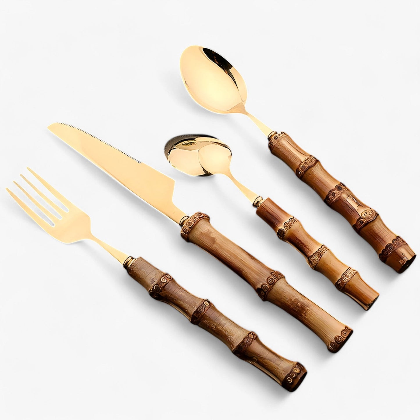 Bamboe Bestekset - EcoCraft - Duurzaam Materiaal - Elegante Vormgeving