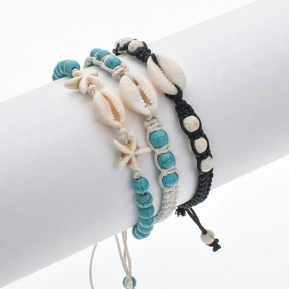 Armband - OceanWave - Sterster Charm - Vlecht Design