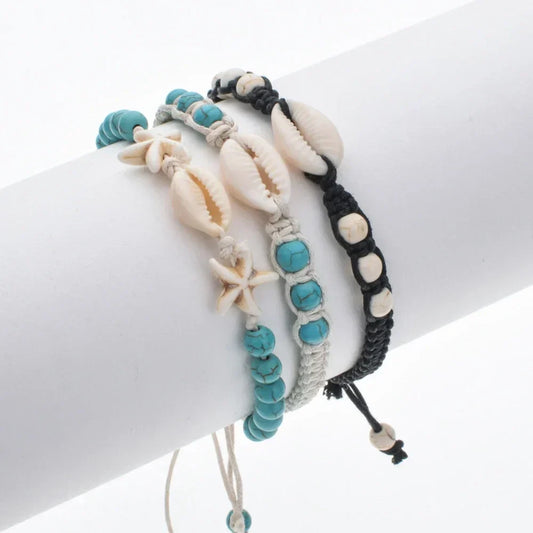 Armband - OceanWave - Sterster Charm - Vlecht Design