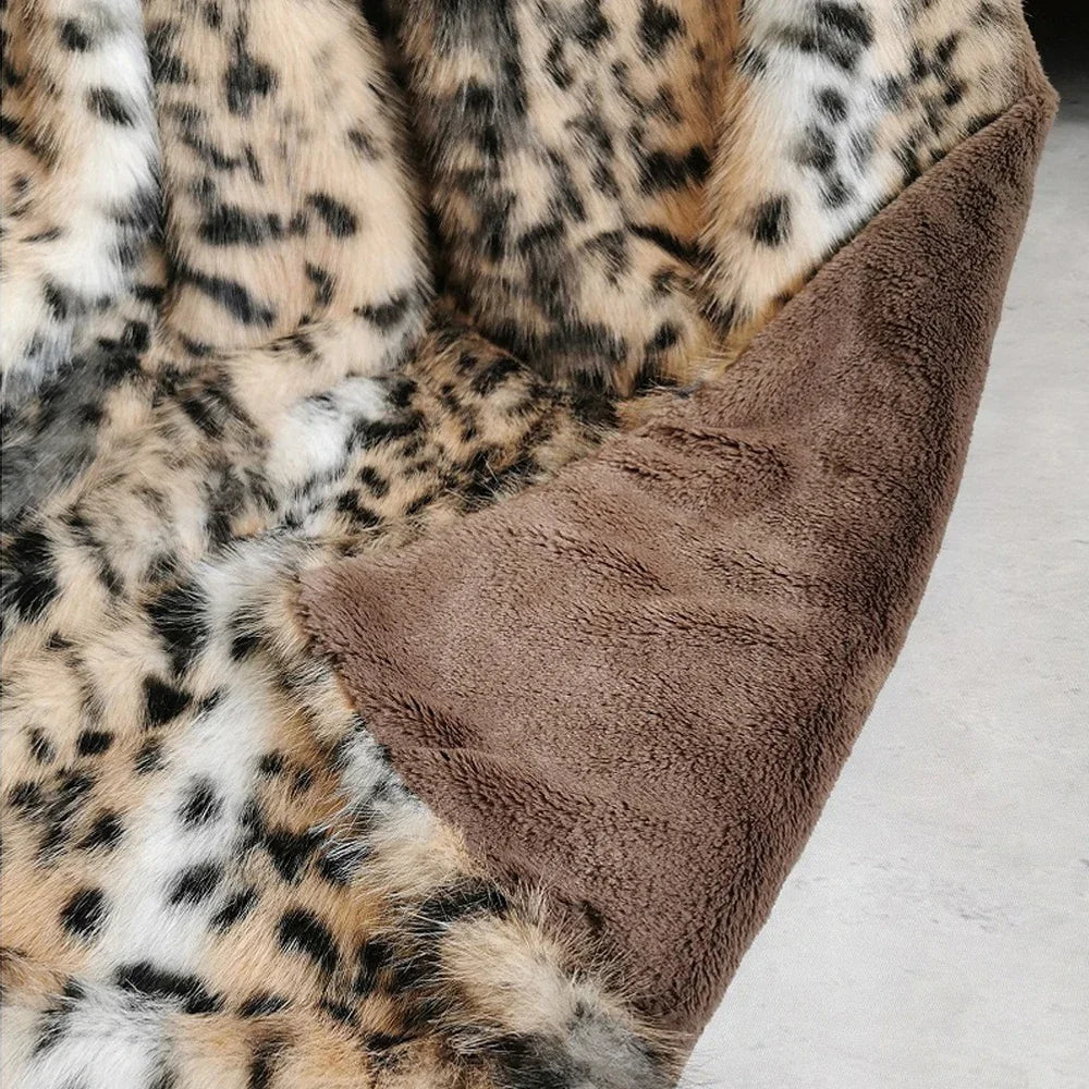 Nepplederen Deken - LuxeSoft - Dubbele Laag - Luipaardprint