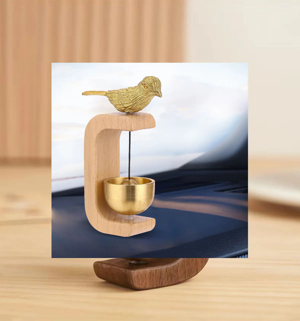 Windgong - SoundWave - Houten Ontwerp - Draadloze Deurbeller