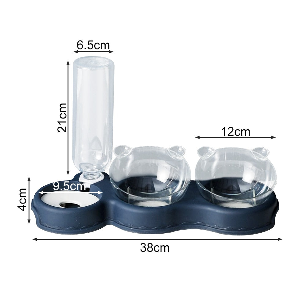 Voederstation - KarlFeast - 3-in-1 Ontwerp - Drinken & Schelpen Ondersteuning