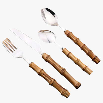 Bamboe Bestekset - EcoCraft - Duurzaam Materiaal - Elegante Vormgeving