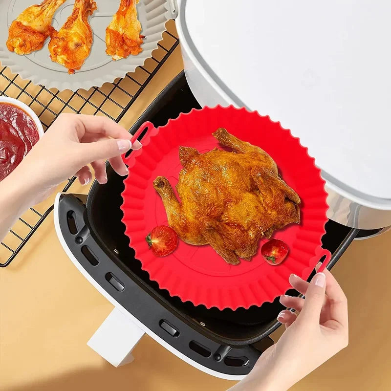 Airfryer Mandje - CleanCook - Siliconen Pot - Herbruikbare Airfryer Bakplaat