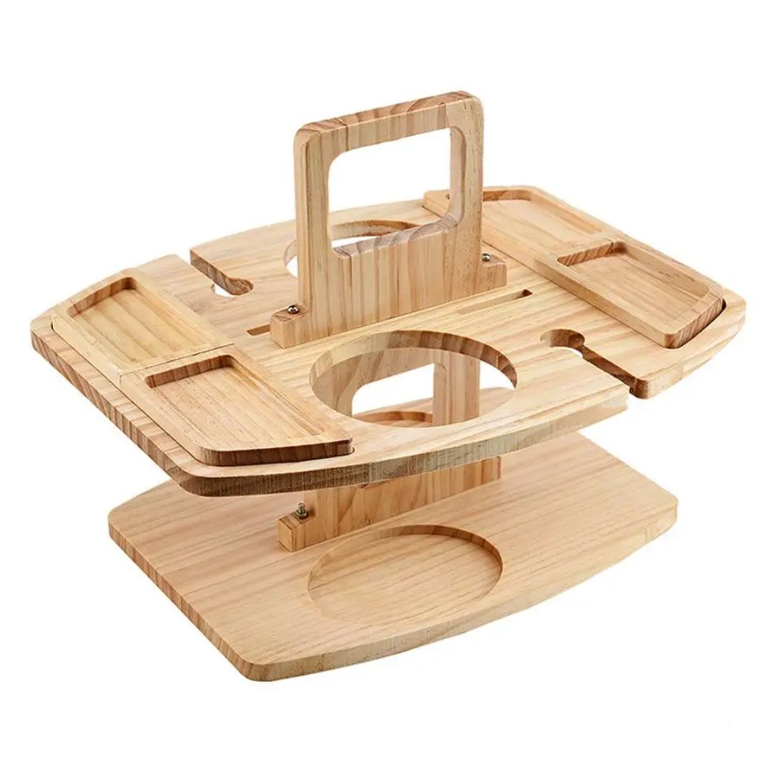 Buiten Picknicktafel - WoodLux - Opvouwbaar Ontwerp - Draagbare Tray