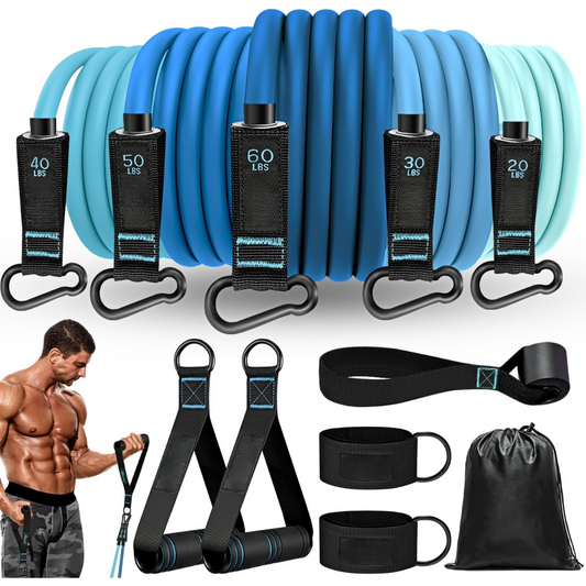Weerstandsband Set - PowerFlex - Hoge Weerstand - Full Body Workout