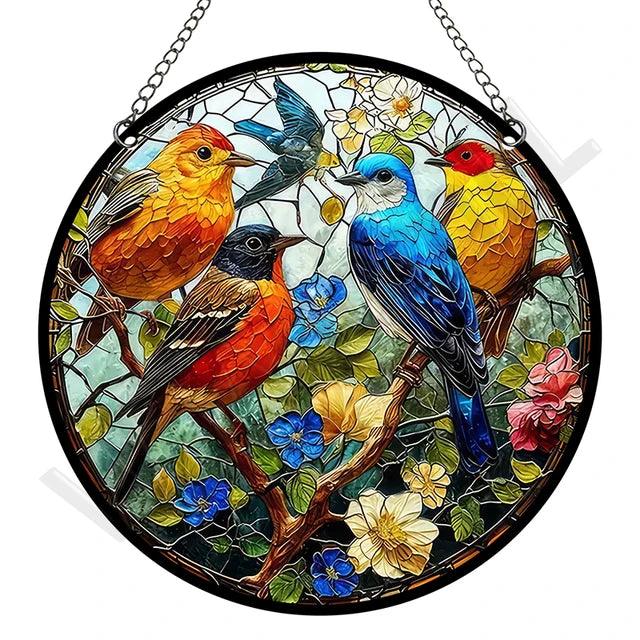 Zonnevanger - RetroGlow - Acryl Design - Raamdecoratie