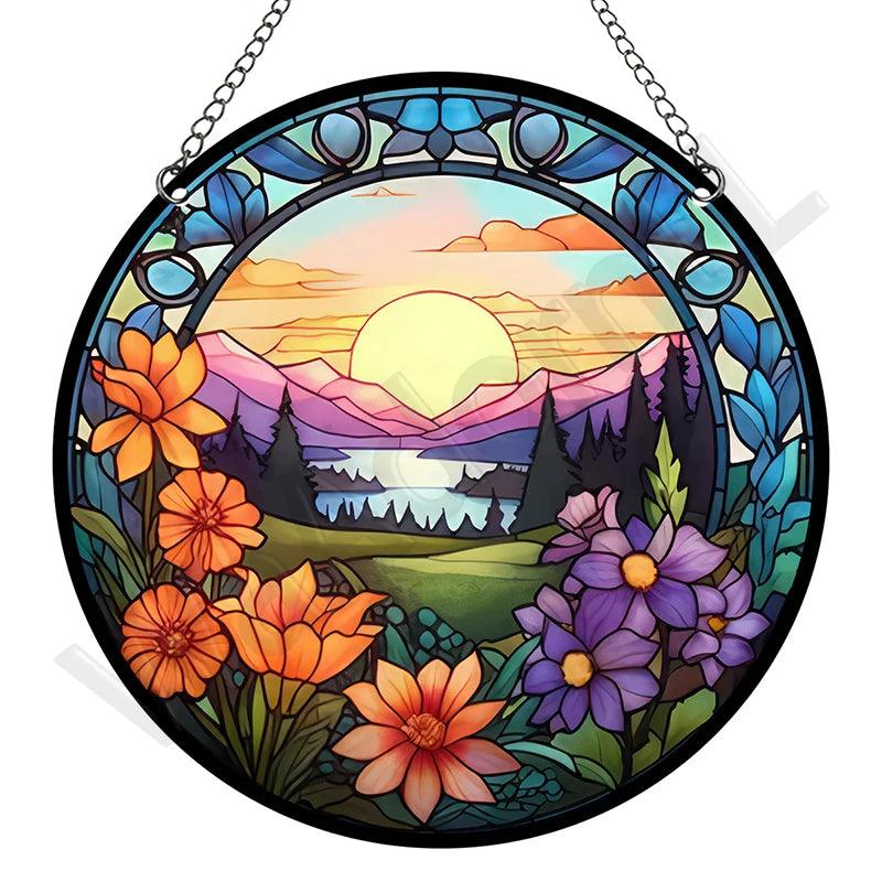 Zonnevanger - RetroGlow - Acryl Design - Raamdecoratie