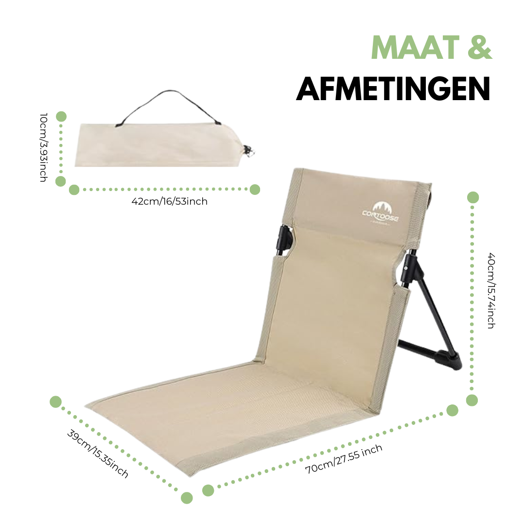 Vouwstoel - FlexiSeat - Draagbaar Comfort - Duurzaam Ontwerp