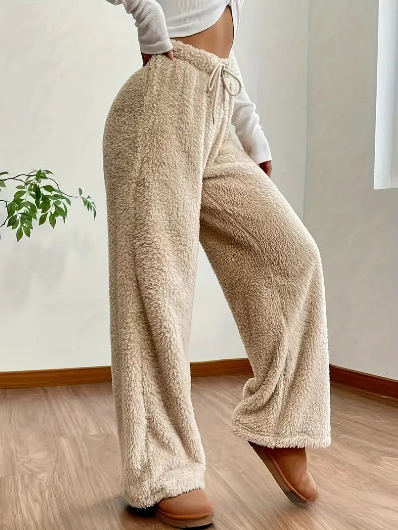 Dames Joggingbroek Lounge - Sherlina - Teddy Fleece Comfort - Warme Winterbroek