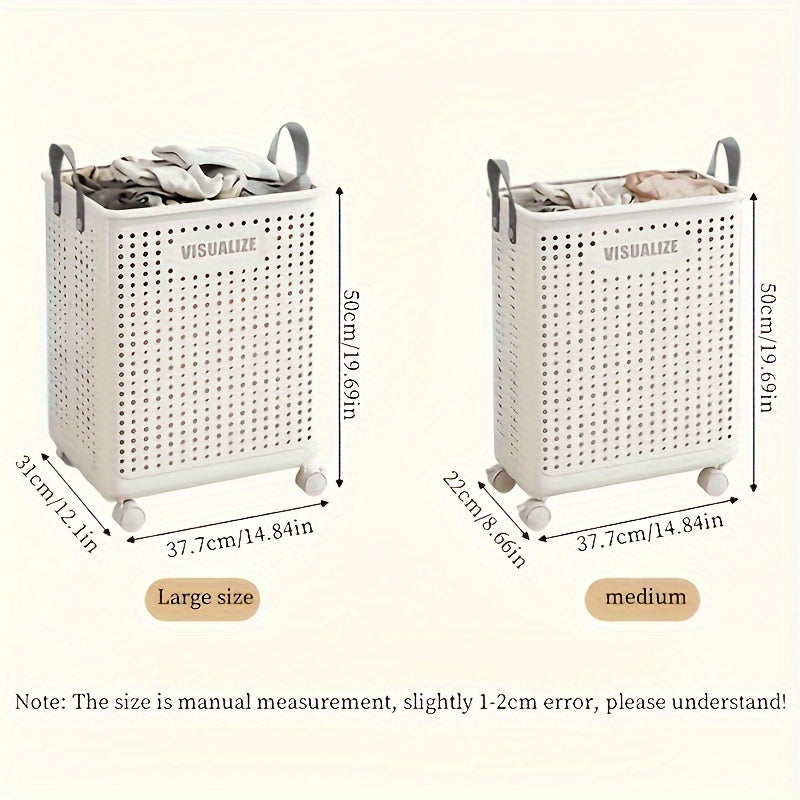 Vouwbare Wasmand - FlexiStore - Gemakkelijk Transport - Duurzame Wielen