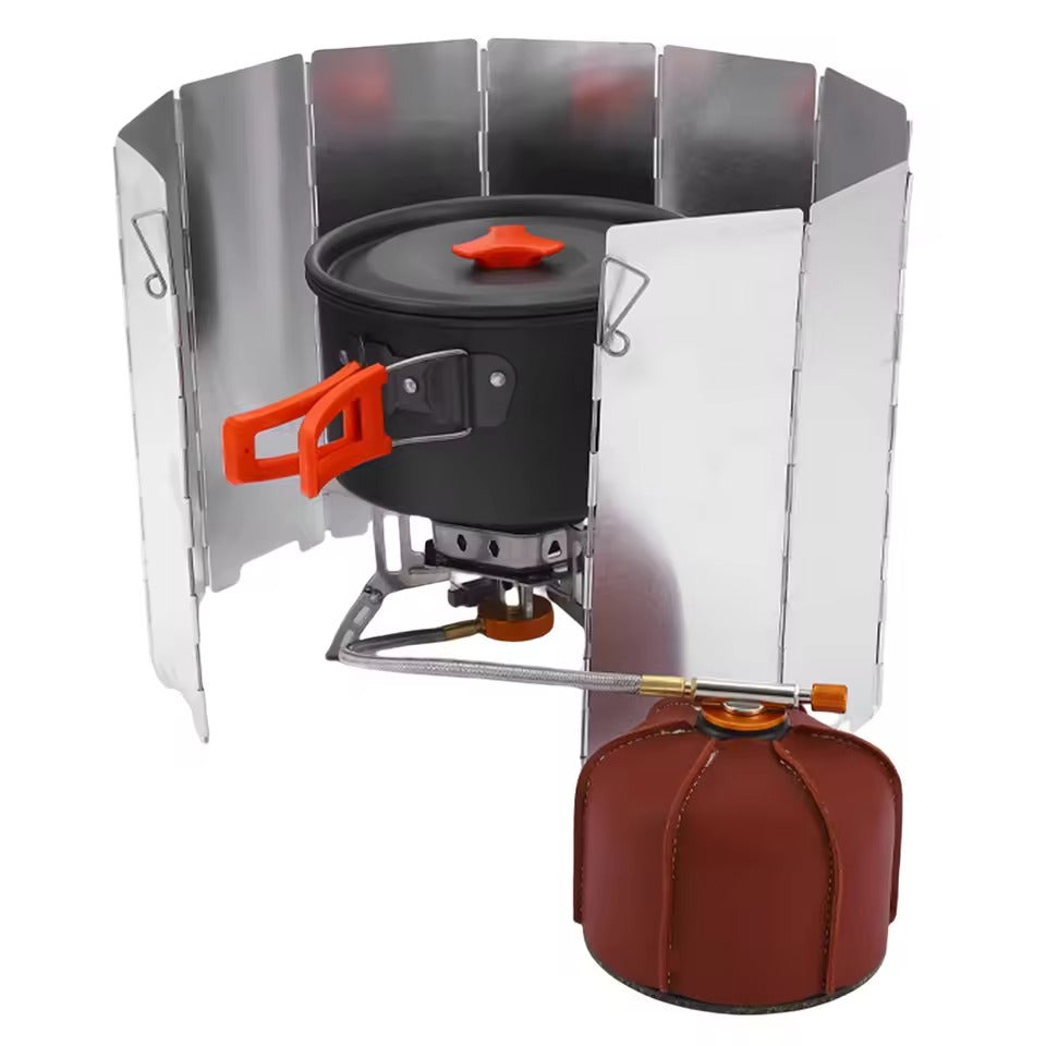 Windscherm Campingkooktoestel - FlameGuard - Opvouwbaar Ontwerp - Windbescherming