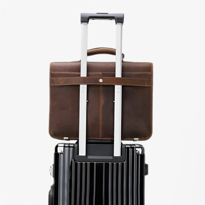 Zakelijke Aktetas - Luxura - Echt Leder - Stijlvolle Schoudertas