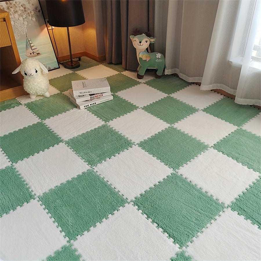 Vloerkleed Set - CozyTiles - Zacht Mat - Wasbaar & Anti-Drop