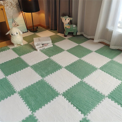 Vloerkleed Set - CozyTiles - Zacht Mat - Wasbaar & Anti-Drop