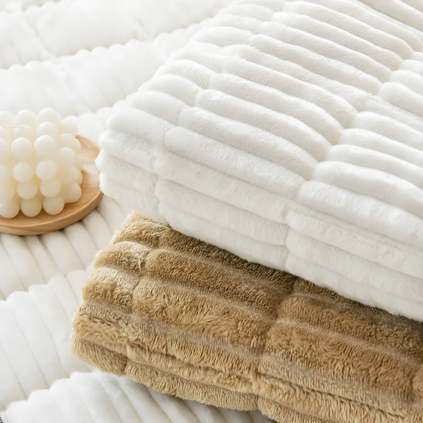 Bankhoes - VeluGuard - Verdikt Ribfluweel - Antislip Bescherming