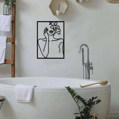 Wanddecoratie - NordicStyle - Abstracte Silhouet - IJzeren Decoratie