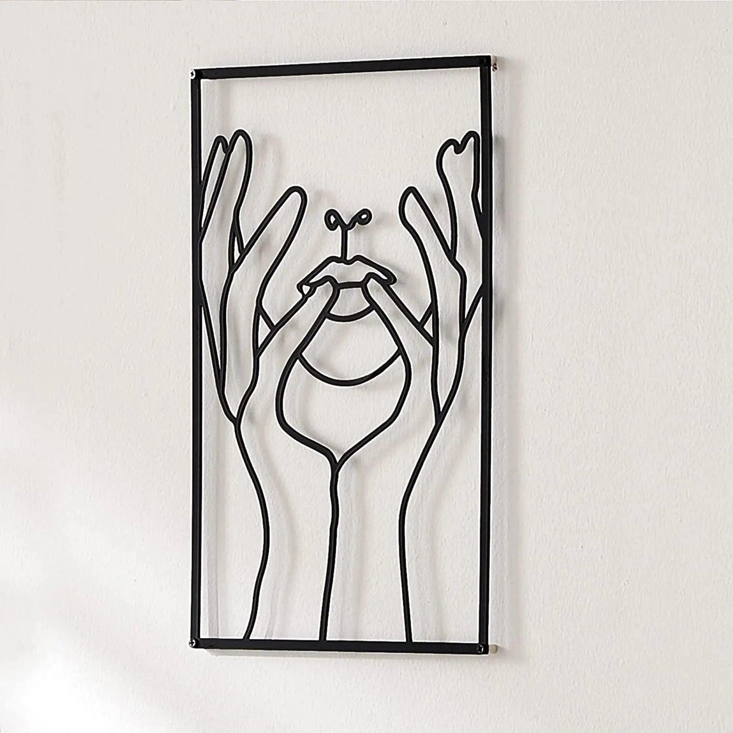 Wanddecoratie - NordicStyle - Abstracte Silhouet - IJzeren Decoratie