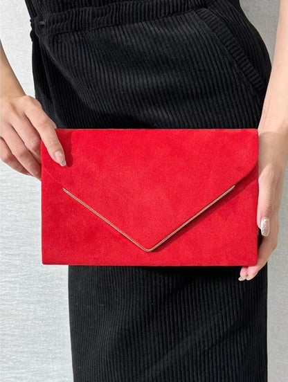 Clutch Tas - VelvetEase - Suède Stijl - Elegante Envelop