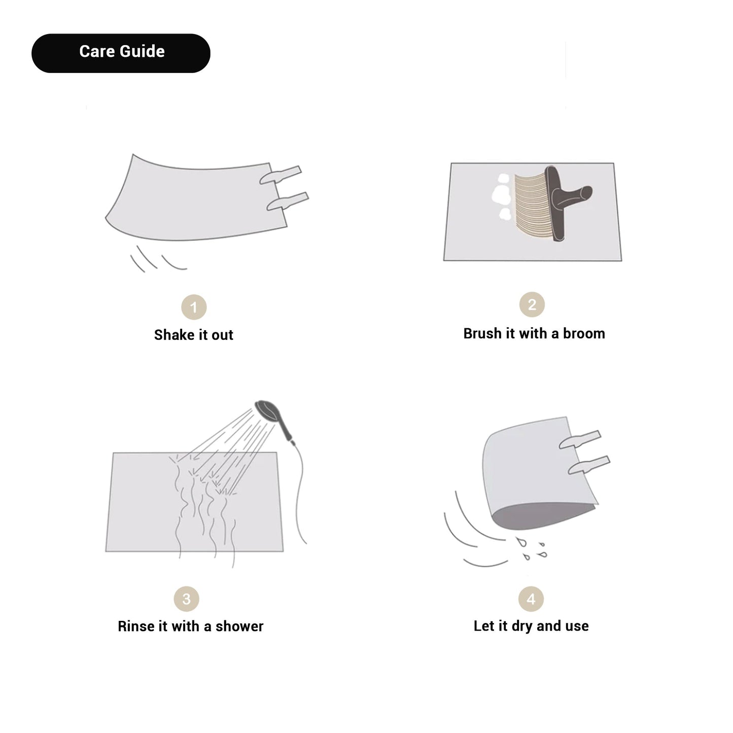 Vloermat - LuxeWeave - Waterabsorberend - Antislip Ontwerp